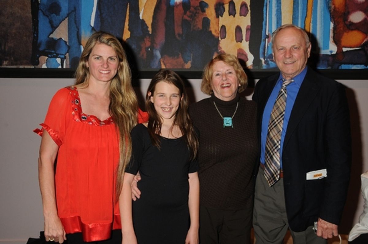 Bonnie Comley, Leah Lane, Virginia and James Comley  at 